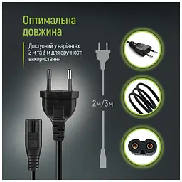 Кабель живлення C7 2m black ColorWay (CW-CBP085-BK) - мініатюра 10