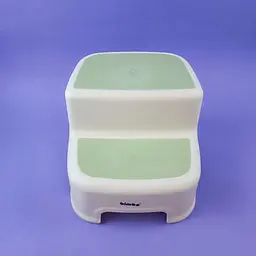 Підставка для ніг дитяча на дві сходинки BM-68102 Bimbo 28*30*25 см. антиковзаючі накладки зелена - мініатюра 2