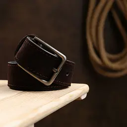 Класичний замшевий ремінь для чоловіків 20705 Vintage коричневий 126 см - мініатюра 8