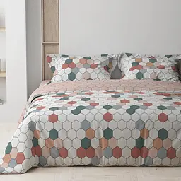 Постільна білизна євро ТЕП Happy Sleep Барвисті стільники 2-03796-28993 200х215 см