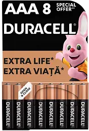 Лужні батареї Duracell AAA, 8 шт. (6409630)