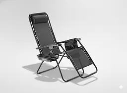 Шезлонг JUMI Relax Black до 130 кг.! - мініатюра 3