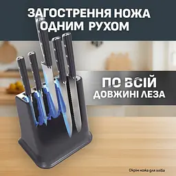 Набір ножів Ever Sharp Pro, 6 предметів, нержавіюча сталь, бакеліт, чорний Tefal kuh0014571 - мініатюра 6