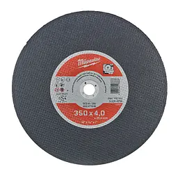 Диск відрізний для металу MILWAUKEE, SCS 41/350х4 PRO+, діаметр 350мм