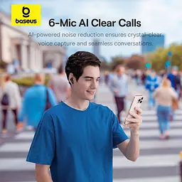 Бездротові навушники TWS Baseus Bass EP10 Pro In-Ear True Wireless Earbuds Moon White (A0010509) - мініатюра 10