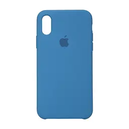 Силиконовый противоударный чехол-накладка для Apple iPhone Xs Max, панель с защитой всего корпуса, софт-тач, denim blue, ArmorStandart (ARM54252)