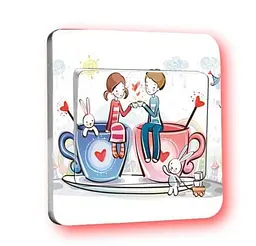 Наклейка на вимикач - 9*9 см