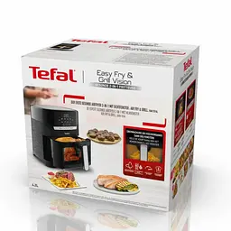 Мультипіч Tefal Easy Fry & Grill Vision Window 1550Вт 4.2л 10 програм з віконцем пластик чорний - мініатюра 9