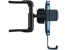 Автомобільний тримач BASEUS Metal Age 2 Gravity Car Mount (Round Air Vent Version) Dark Gray (SUJS000013) - мініатюра 4