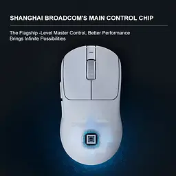 Ігрова бездротова мишка SEJISHI AJ199 MAX / Сенсор PAW 3395 / Три режими підключення / 26000 DPI / White - мініатюра 4