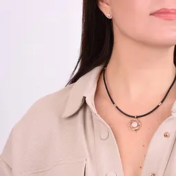 Шнурок каучуковий із золотими вставками (з8001) 50 - мініатюра 2