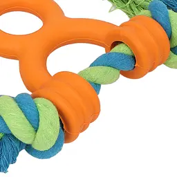 Іграшка-канат для собак Derby Dog Rope Toy with TPR Tug Handle - мініатюра 5