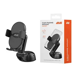 Автомобільний тримач смартфона 2Е Smart 3.5-6.7", чорний 2E teh0018469 - мініатюра 2