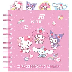 Блокнот Kite Hello Kitty 80 аркушів GF з розділювачами на спіралі (HK26-278)