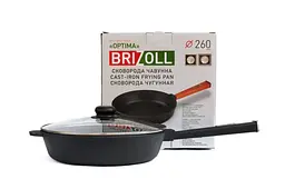 Сковорода чавунна Brizoll Optima Lids O2660P-C 26 см - мініатюра 3