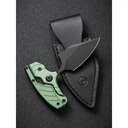 Ніж фіксований кишеньковий Civivi Typhoeus , (5.8 см) 14C28N / Aluminum зелений з чохлом - мініатюра 13