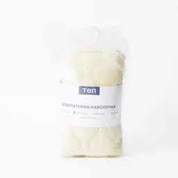 Наволочка декоративна ТЕП Velour Мозаїка 45х45 см бежевий (2-05175_36291) - мініатюра 5
