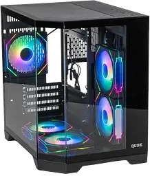 Корпус QUBE CRYSTAL ARGB Black (CRYSTAL_GBNU3) - мініатюра 5