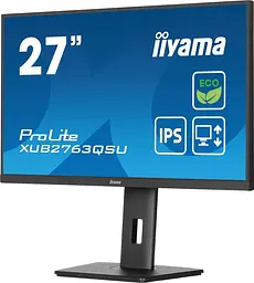 Монітор Iiyama 27" XUB2763QSU-B1 QHD IPS 100Hz (XUB2763QSU-B1) - мініатюра 2