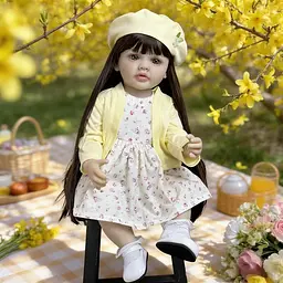 Реалістична Кукла Реборн 55 см повністю силіконова Doll Reborn Baby К0100221 - мініатюра 5