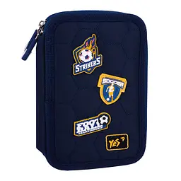 Шкільний пенал твердий подвійний Yes Football Gamer HP-01
