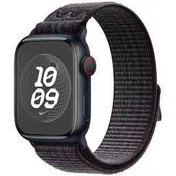 Ремінець Nylon Sport Loop для Apple Watch 42(ser.1-3)/44/45/46/49mm Black / Blue - мініатюра 2