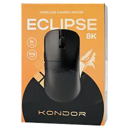 Ігрова бездротова мишка Kondor Eclipse 8K / Три режими підключення / Сенсор Pixart PAW3950 / 30000 DPI / Black - мініатюра 10