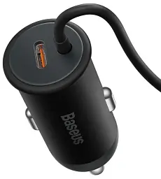 Бездротовий автомобільний зарядний пристрій Baseus CW01 MagSafe Wireless Charging 15 W (+ АЗП USB 25W) C40141000111-01 Black - мініатюра 4