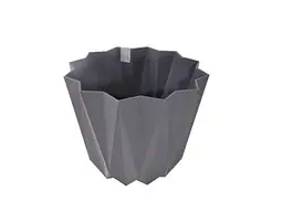 Горщик для квітів ELIF PLASTIK 2,25 л PRIZMA 15,5 × 13 см антрацит