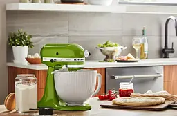 Чаша KitchenAid 5KSM2CB5PCC керамічна, з ручкою, текстурована 4.7 л біла (5KSM2CB5PCC) - мініатюра 5