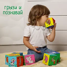 Набір м'яких кубиків Масік Веселі кубики (МС 090601-13) - мініатюра 7