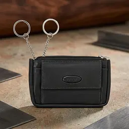 Ключниця Tony Perotti з натуральної шкіри Cortina 5060 nero (90146) Чорна - мініатюра 5