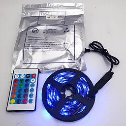 Стрічка світлодіодна RGB 5050 з пультом від USB для фонового підсвічування телевізора картин у силіконі UKC 2метра - мініатюра 11