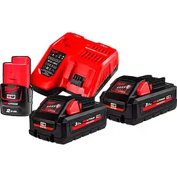Акумулятори до електроінструменту + зарядний пристрій Milwaukee M18 HNRG-302 (4933471071) [99361]