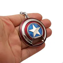 Брелок відкривачка для пляшок Щит Капітан Америка Captain America СА 10.063 - мініатюра 2