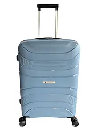 Валіза середня (M) Worldline Airtex 288 поліпропілен Блакитний