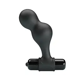 Анальна пробка чорна Mr.Play Silicone Vibrating від LyBaile - мініатюра 2