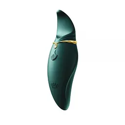 Вибратор Zalo - Hero клиторальный, 14.5х3.9 см зелёный