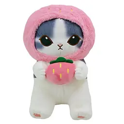 Дитяча м'яка іграшка "Mofusand Сat" Bambi E1002(Pink) розмір 45см