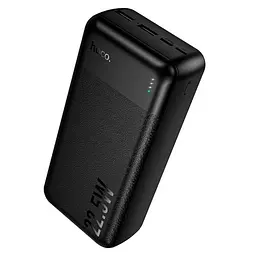 Універсальна мобільна батарея Hoco J159B Essence 22.5W+PD20W fully compatible power bank 30 000mAh Чорна