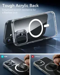 Прозорий чохол ESR Classic Hybrid Case (HaloLock) Clear для iPhone 16 (1A7670102) - мініатюра 6