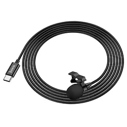 Мікрофон петличний Hoco L14 Type-C (2m) Black - мініатюра 7
