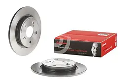 Диск гальмівний невентильований Toyota Auris, Corolla 06-21р Brembo (08.A912.11) - мініатюра 2