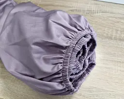 Простирадло на резинці LARA сатин LUX dp13257 VIOLET 160х200+25 см - мініатюра 4