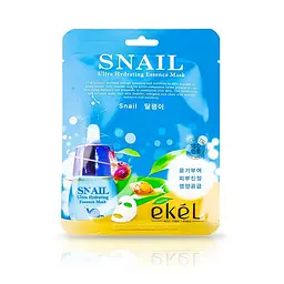 Тканинна маска Ekel SNAIL з екстрактом муцину равлика