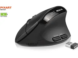 Миша REAL-EL RM-490W Black (EL123200058) - мініатюра 2