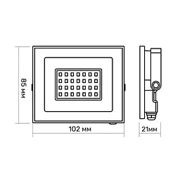 LED прожектор Titanum TLF206, 20W 6500K (23980-000)  - мініатюра 4