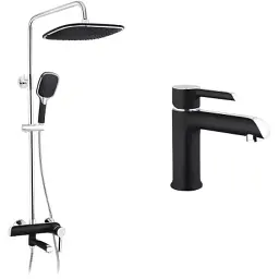 Душовий гарнітур Kroner Essen-SCH063 + змішувач Essen-SCH010 (CVS30210)