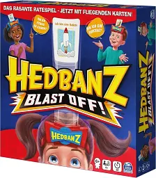 Настільна гра Хто Я? Spin Master Hedbanz Blast Off німецька версія для 4+ гравців від 6 років (SKU-204)