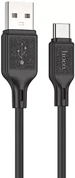 Кабель HOCO X90 Cool silicone charging data cable for Type-C 3A 1m Чорний